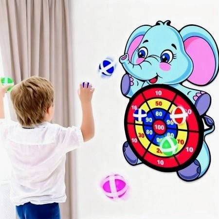 Dart Board Sticky Ball Childrens Game Set